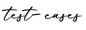 单词test-cases书写
