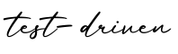 单词test-driven书写