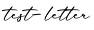 单词test-letter书写