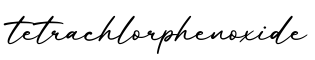 单词tetrachlorphenoxide书写