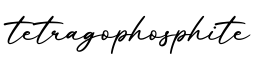 单词tetragophosphite书写