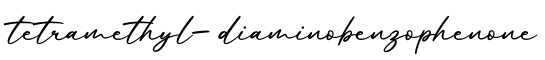 单词tetramethyl-diaminobenzophenone书写