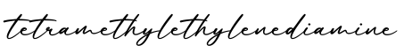 单词tetramethylethylenediamine书写