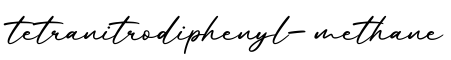 单词tetranitrodiphenyl-methane书写