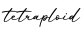 单词tetraploid书写