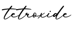 单词tetroxide书写