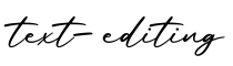 单词text-editing书写