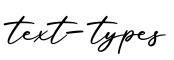 单词text-types书写