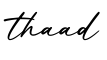 单词thaad书写