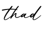 单词thad书写