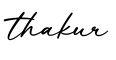 单词thakur书写