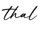 单词thal书写