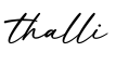 单词thalli书写
