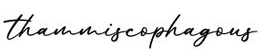 单词thammiscophagous书写