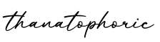 单词thanatophoric书写