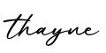 单词thayne书写