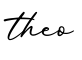 单词theo书写