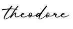 单词theodore书写
