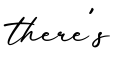 单词there's书写