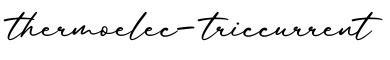 单词thermoelec-triccurrent书写