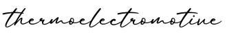 单词thermoelectromotive书写