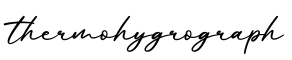 单词thermohygrograph书写