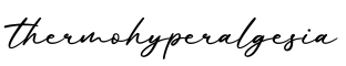 单词thermohyperalgesia书写