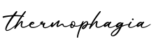单词thermophagia书写