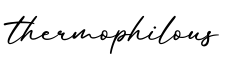 单词thermophilous书写