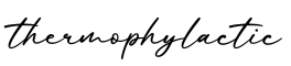 单词thermophylactic书写