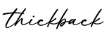单词thickback书写