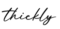 单词thickly书写