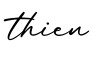 单词thien书写