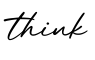 单词think书写
