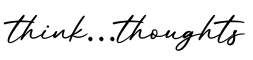 单词think...thoughts书写