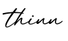 单词thinn书写