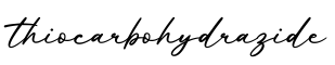 单词thiocarbohydrazide书写