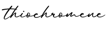 单词thiochromene书写
