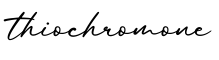 单词thiochromone书写