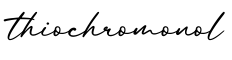 单词thiochromonol书写