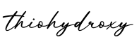 单词thiohydroxy书写