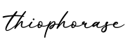 单词thiophorase书写