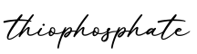 单词thiophosphate书写