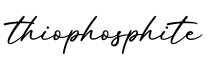 单词thiophosphite书写