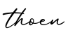 单词thoen书写