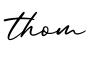 单词thom书写