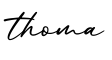 单词thoma书写