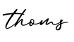 单词thoms书写