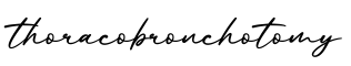 单词thoracobronchotomy书写