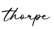单词thorpe书写